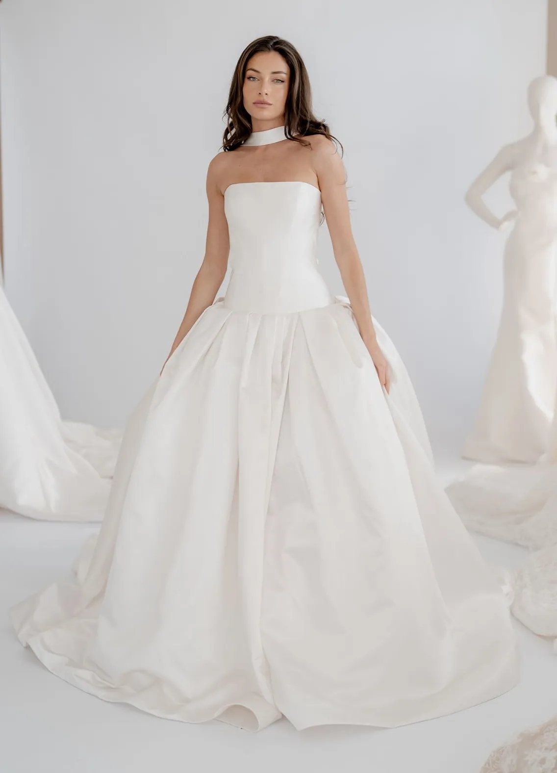 Valentina ivory strapless wedding dress, thumbnail 4