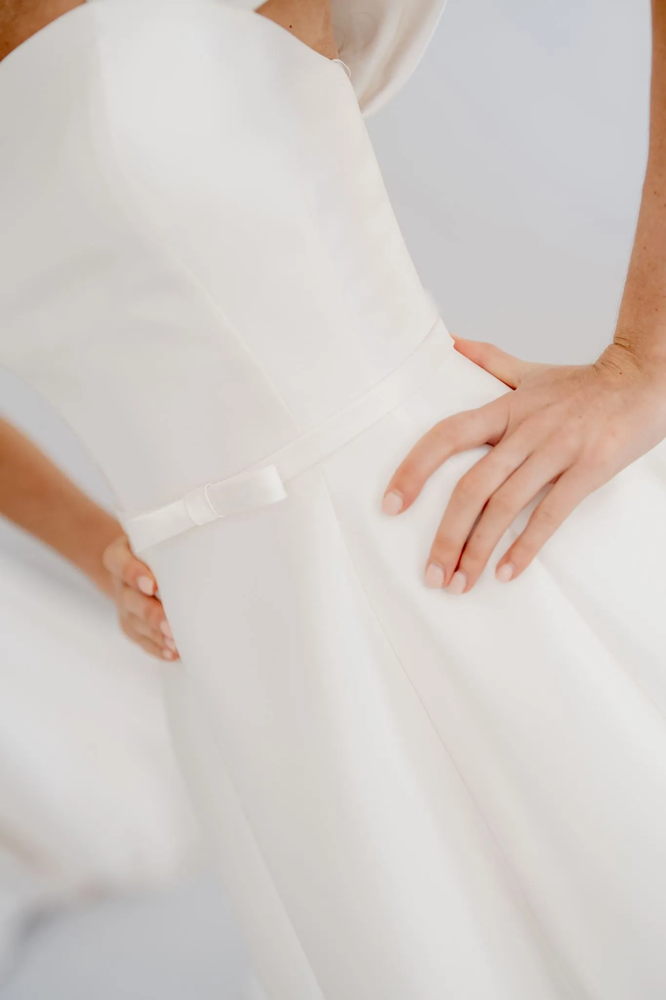 Vienna structured Mikado A-line wedding dress, thumbnail 6
